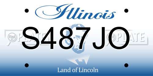 S487JO Illinois License Plate