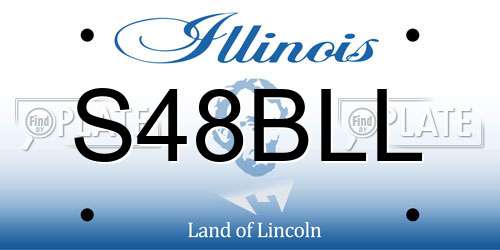 S48BLL Illinois License Plate
