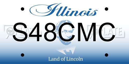 S48CMC Illinois License Plate