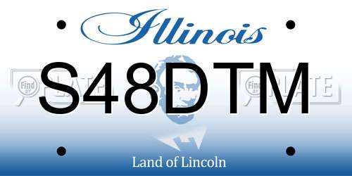 S48DTM Illinois License Plate