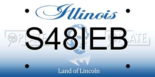 S48IEB Illinois License Plate