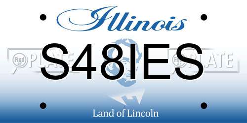 S48IES Illinois License Plate
