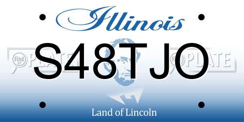 S48TJO Illinois License Plate