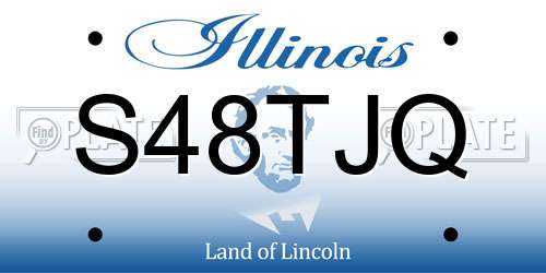 S48TJQ Illinois License Plate
