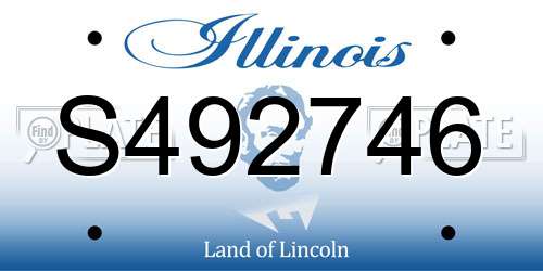 S492746 Illinois License Plate