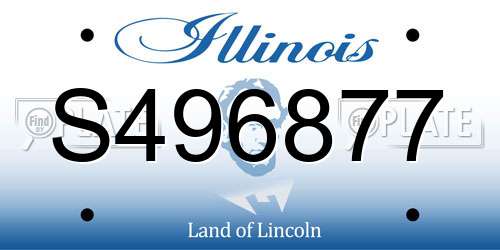 S496877 Illinois License Plate