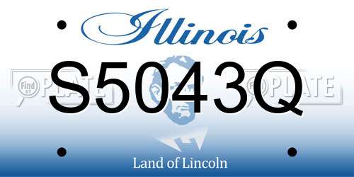 S5043Q Illinois License Plate