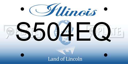 S504EQ Illinois License Plate