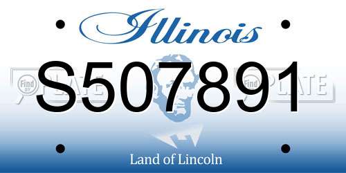 S507891 Illinois License Plate