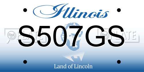 S507GS Illinois License Plate