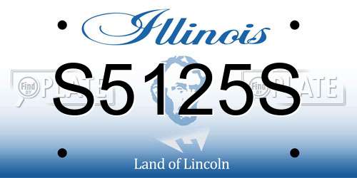 S5125S Illinois License Plate