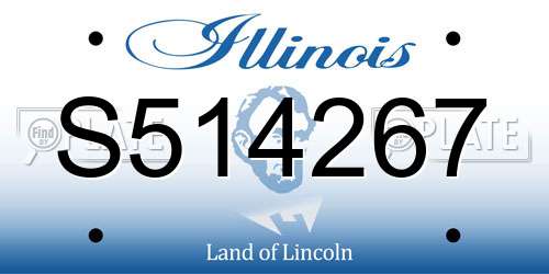 S514267 Illinois License Plate