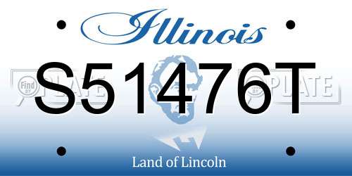 S51476T Illinois License Plate