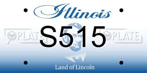 S515 Illinois License Plate