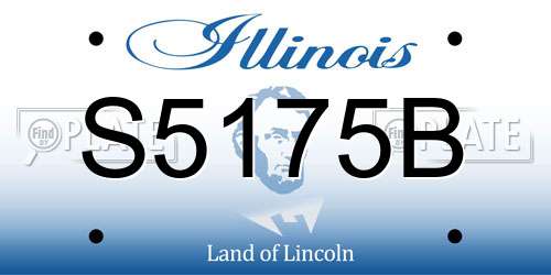 S5175B Illinois License Plate