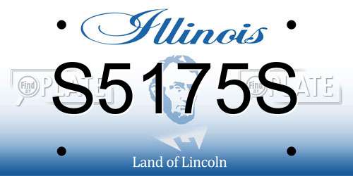 S5175S Illinois License Plate