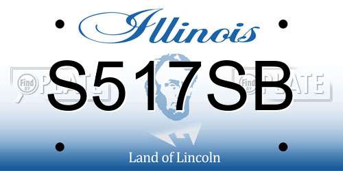 S517SB Illinois License Plate