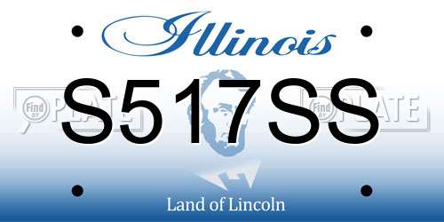 S517SS Illinois License Plate
