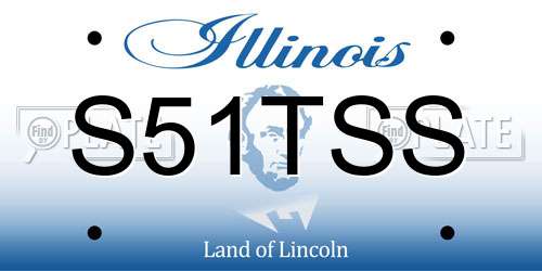 S51TSS Illinois License Plate
