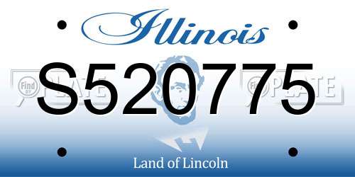 S520775 Illinois License Plate