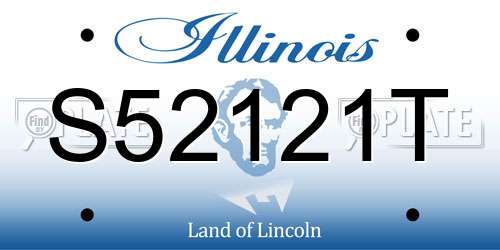 S52121T Illinois License Plate