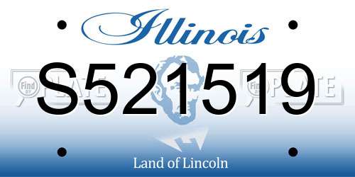 S521519 Illinois License Plate