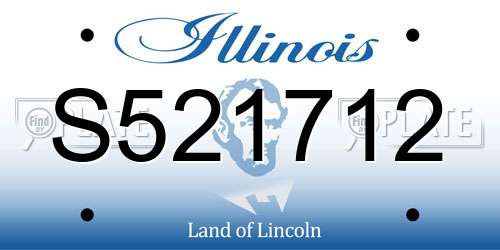 S521712 Illinois License Plate