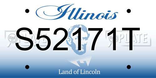 S52171T Illinois License Plate