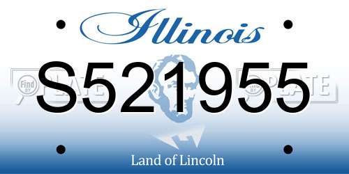 S521955 Illinois License Plate
