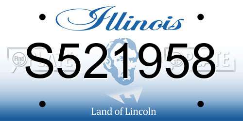 S521958 Illinois License Plate