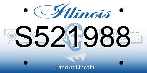 S521988 Illinois License Plate
