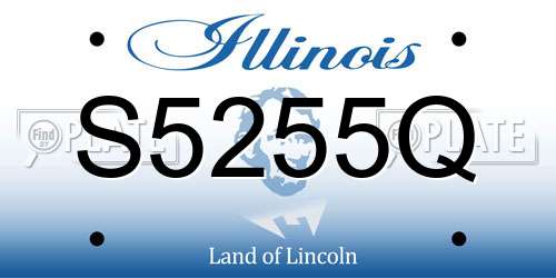 S5255Q Illinois License Plate