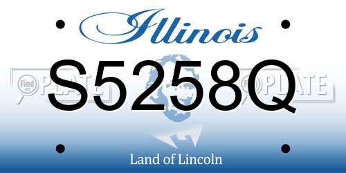 S5258Q Illinois License Plate