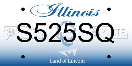 S525SQ Illinois License Plate