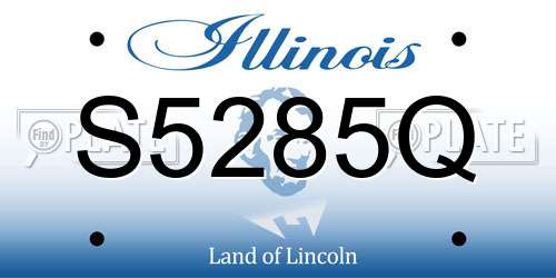 S5285Q Illinois License Plate
