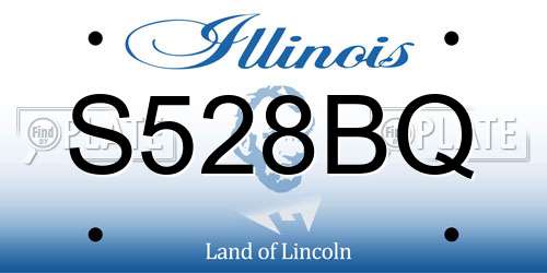 S528BQ Illinois License Plate