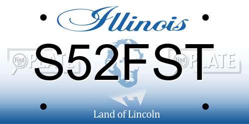 S52FST Illinois License Plate