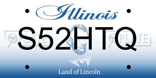 S52HTQ Illinois License Plate