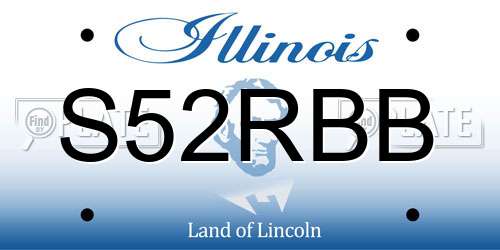 S52RBB Illinois License Plate
