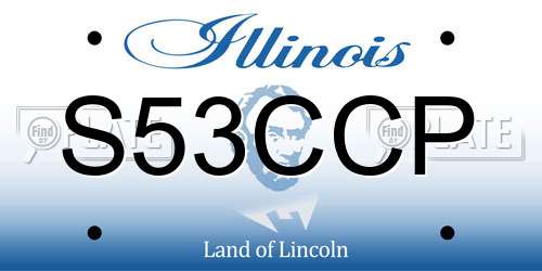 S53CCP Illinois License Plate