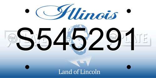 S545291 Illinois License Plate