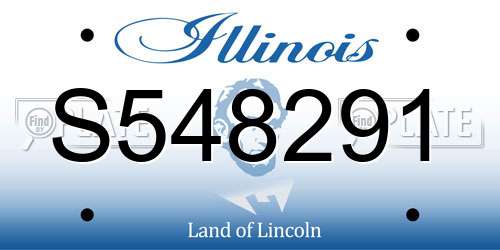 S548291 Illinois License Plate