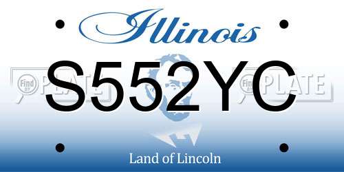 S552YC Illinois License Plate