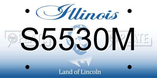 S5530M Illinois License Plate