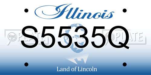 S5535Q Illinois License Plate
