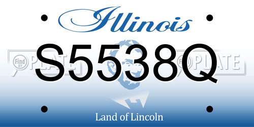 S5538Q Illinois License Plate