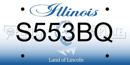 S553BQ Illinois License Plate