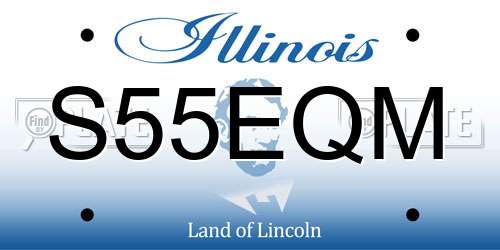 S55EQM Illinois License Plate