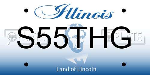S55THG Illinois License Plate