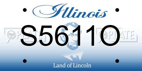 S5611O Illinois License Plate